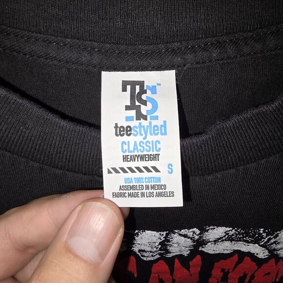 Fist Fight On Ecstacy Punk Band Tee Shirt Mens Size Small Holes Inside My Brain - Picture 4 of 6